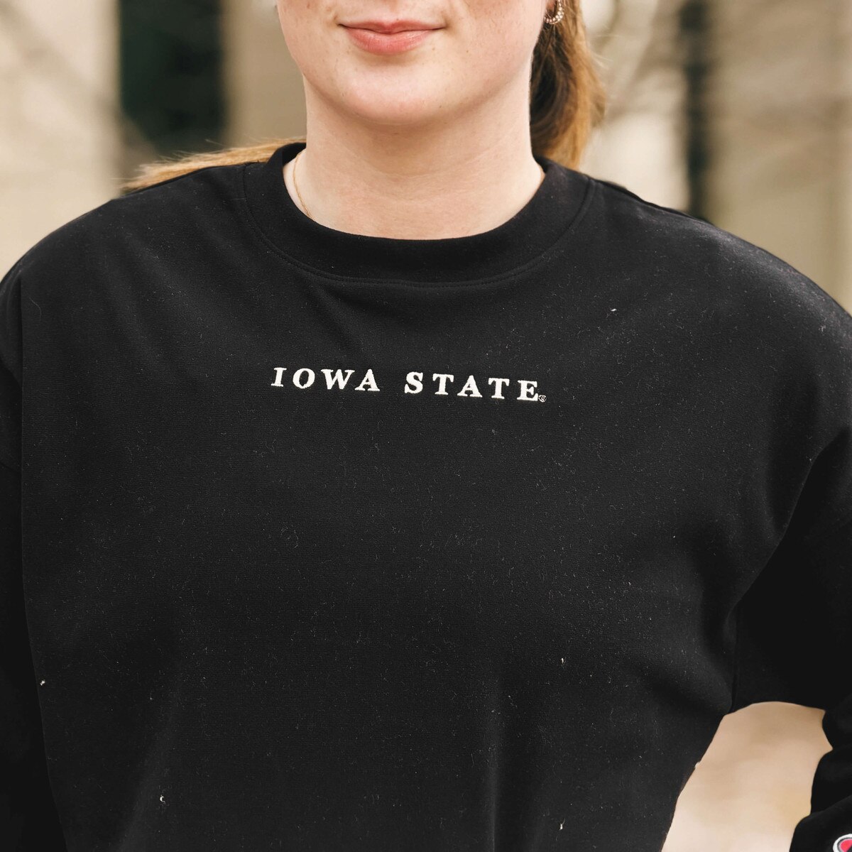 Champion® Women's Iowa State Black Crewneck